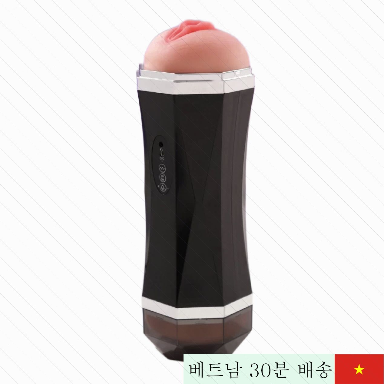 JIUAI 2헤드 충전식 실리콘 진동 리얼 