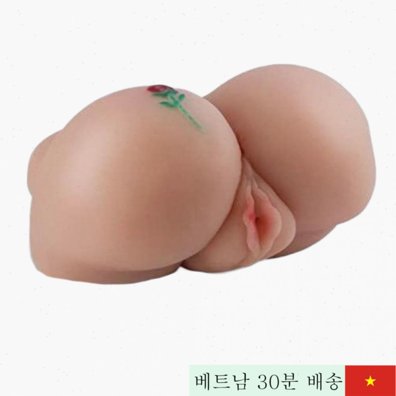 로즈 타투 실리콘 엉덩이 질 가짜 기초 섹스 용품 