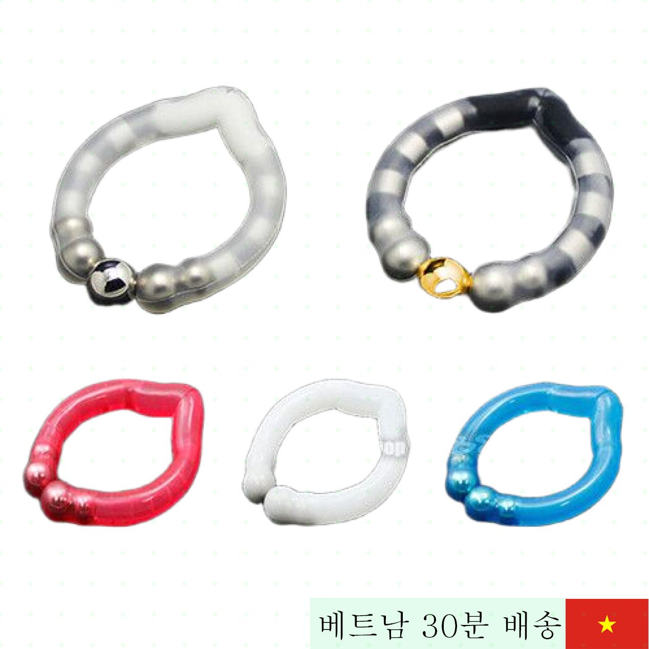 조커 메탈 음경 링 연장 조루 방지 여성 G점 자극기 