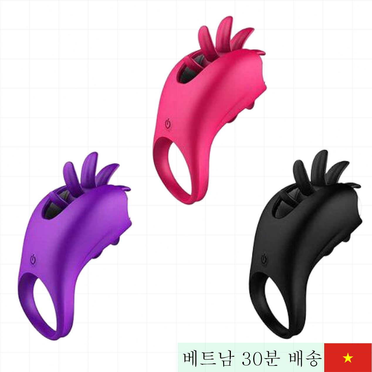 라피호 혀 모양 진동기 커플 자극 음부 마사지기 