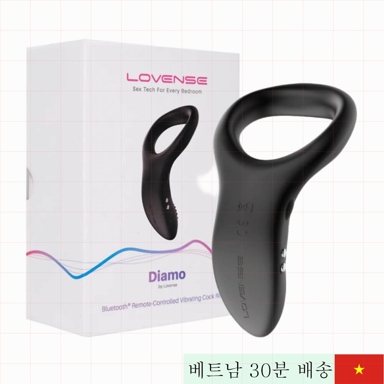 러브런스 디아모 진동링 앱 제어 섹스 토이 