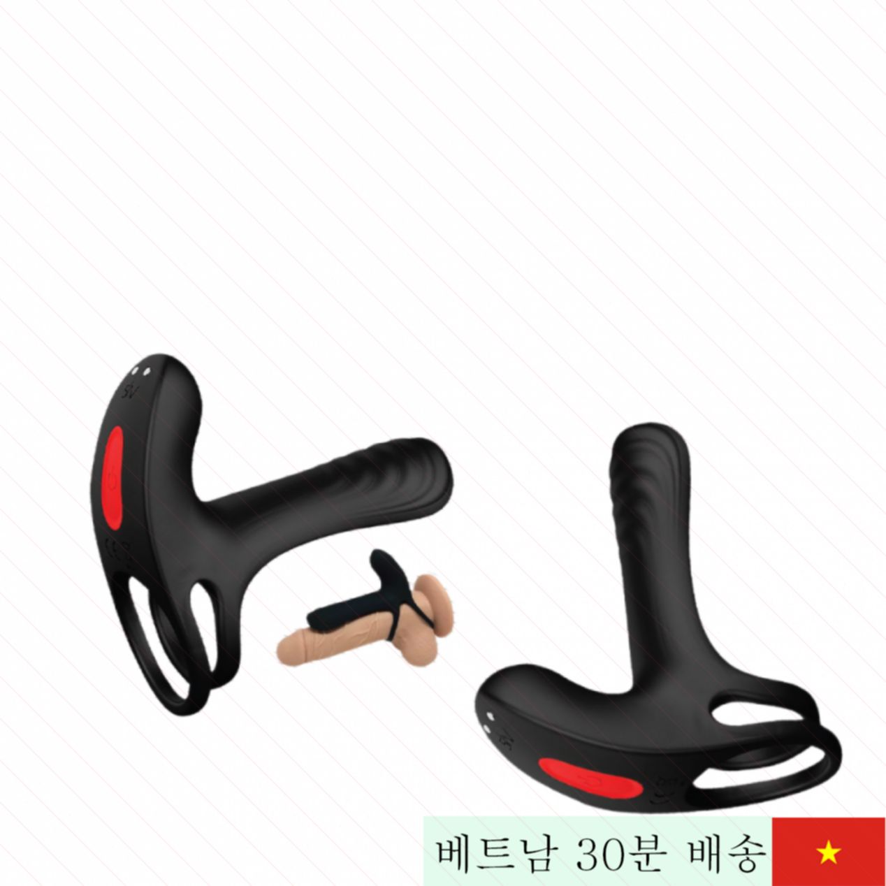 Shelly Play Tammy 진동 링 간편 사용 남녀 쾌감 증진 실리콘 