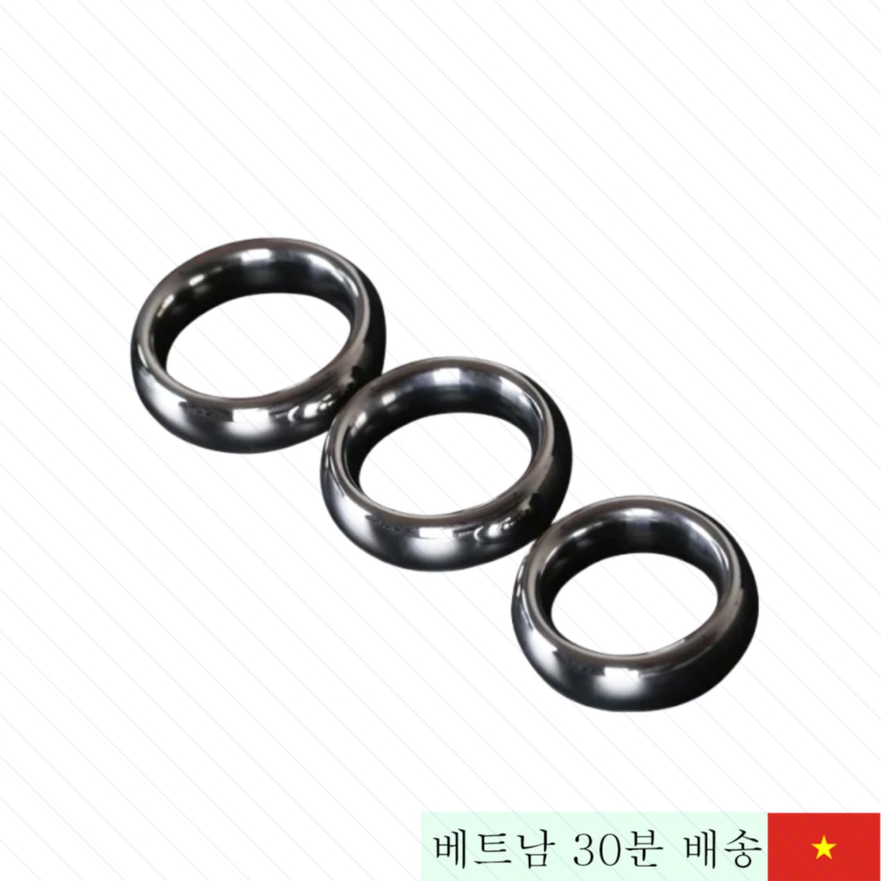 남성용 3사이즈 스테인리스 음경 링 성지속 