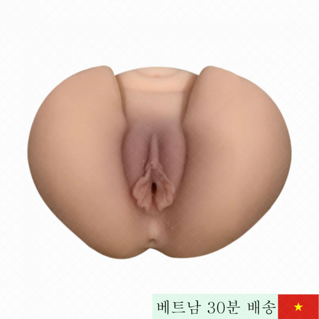 Jiuai 03 고급 실리콘 음부 및 항문 모형 2.2kg 