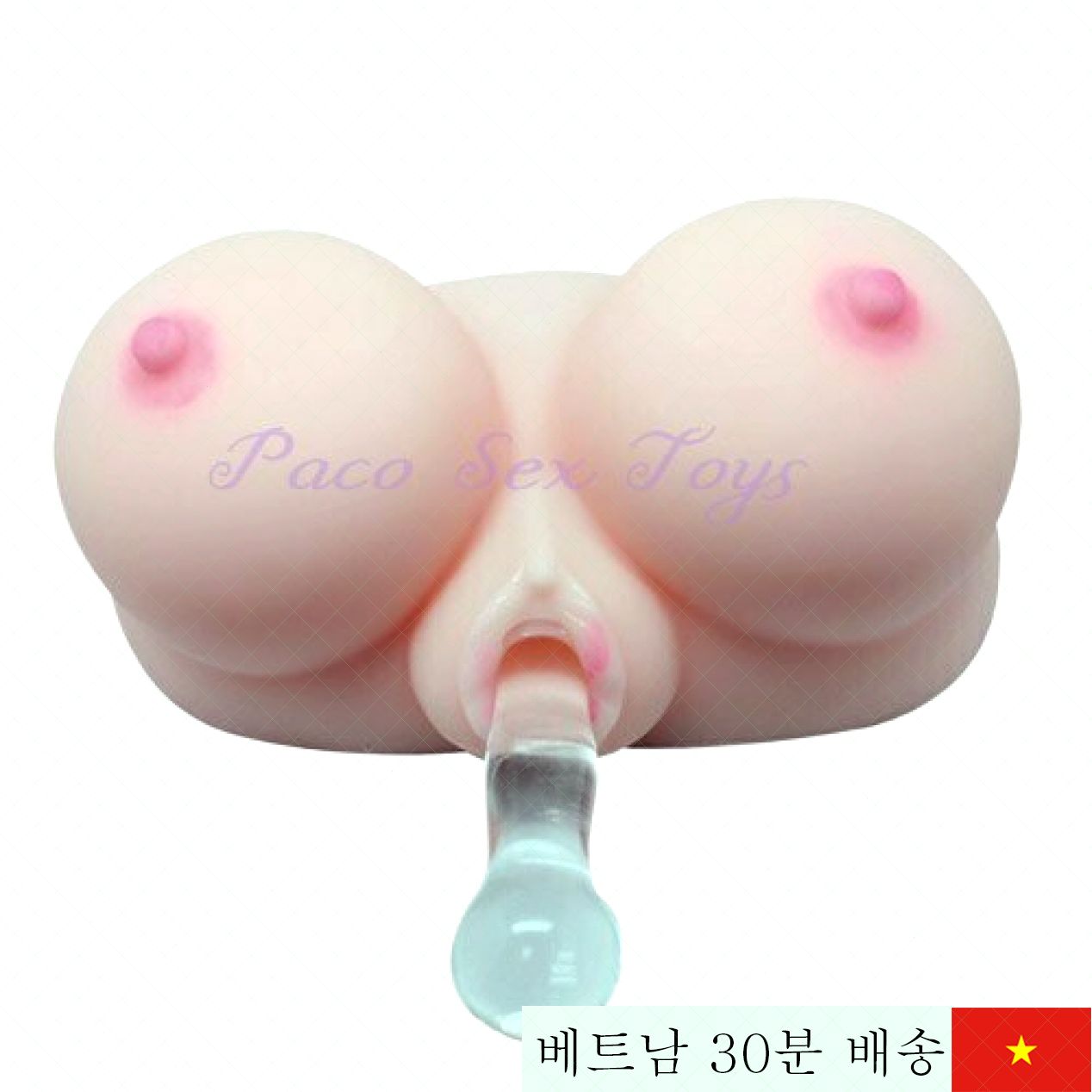 PACO 2IN1 음순 진동 라운드 여성 쾌감 강화 실리콘 링 