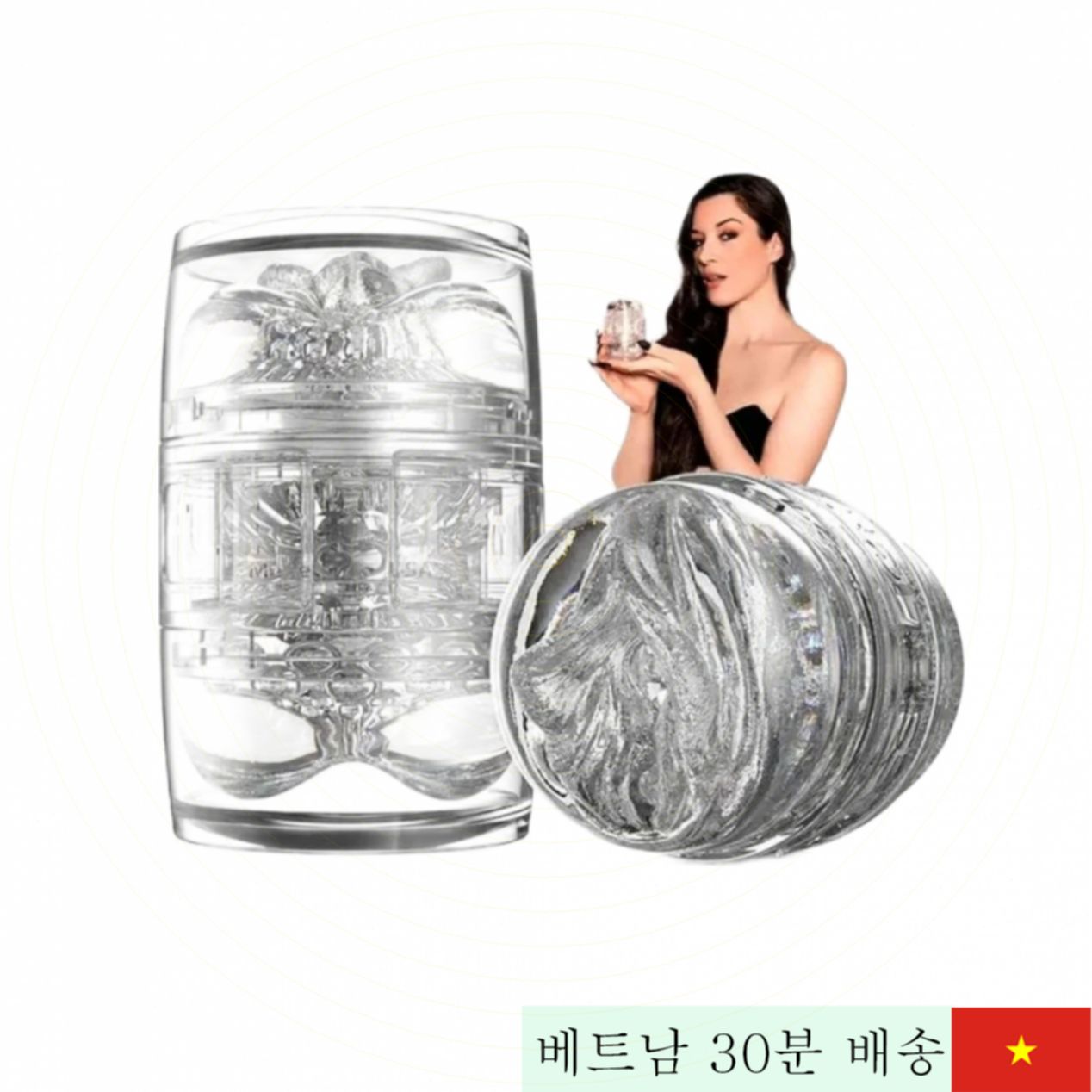 플래쉬라이트 스토야 투명 고급 실리콘 정품 딜도 