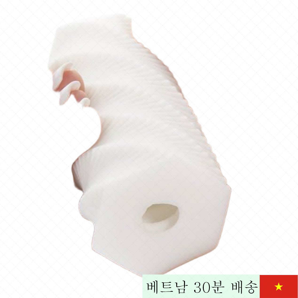 Tenga 3D Spiral 일본 고급 남성용 마사지컵 흰색 