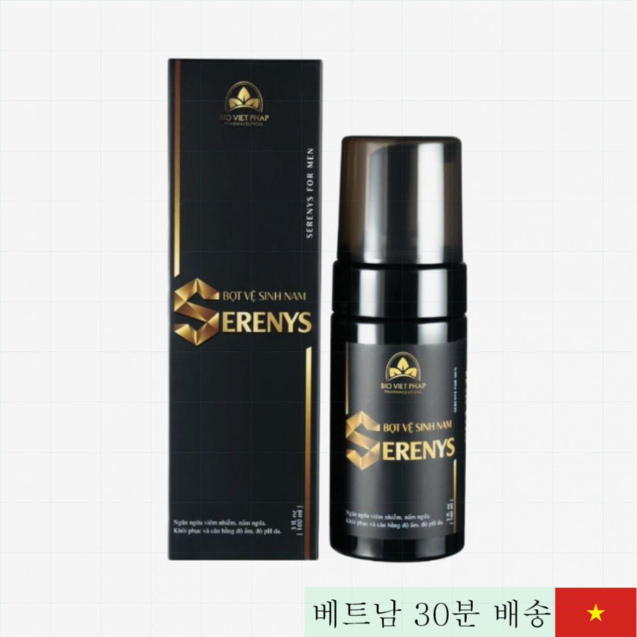 세레니스 남성 청결 폼 100ml 진정 향균 쾌적 유지 