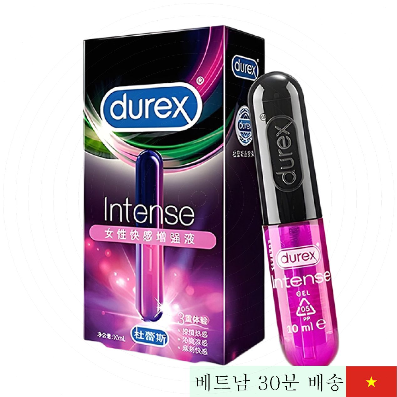 Durex Intense Organic 10ml 여성 쾌감 증진 젤 안전 천연 유기농 