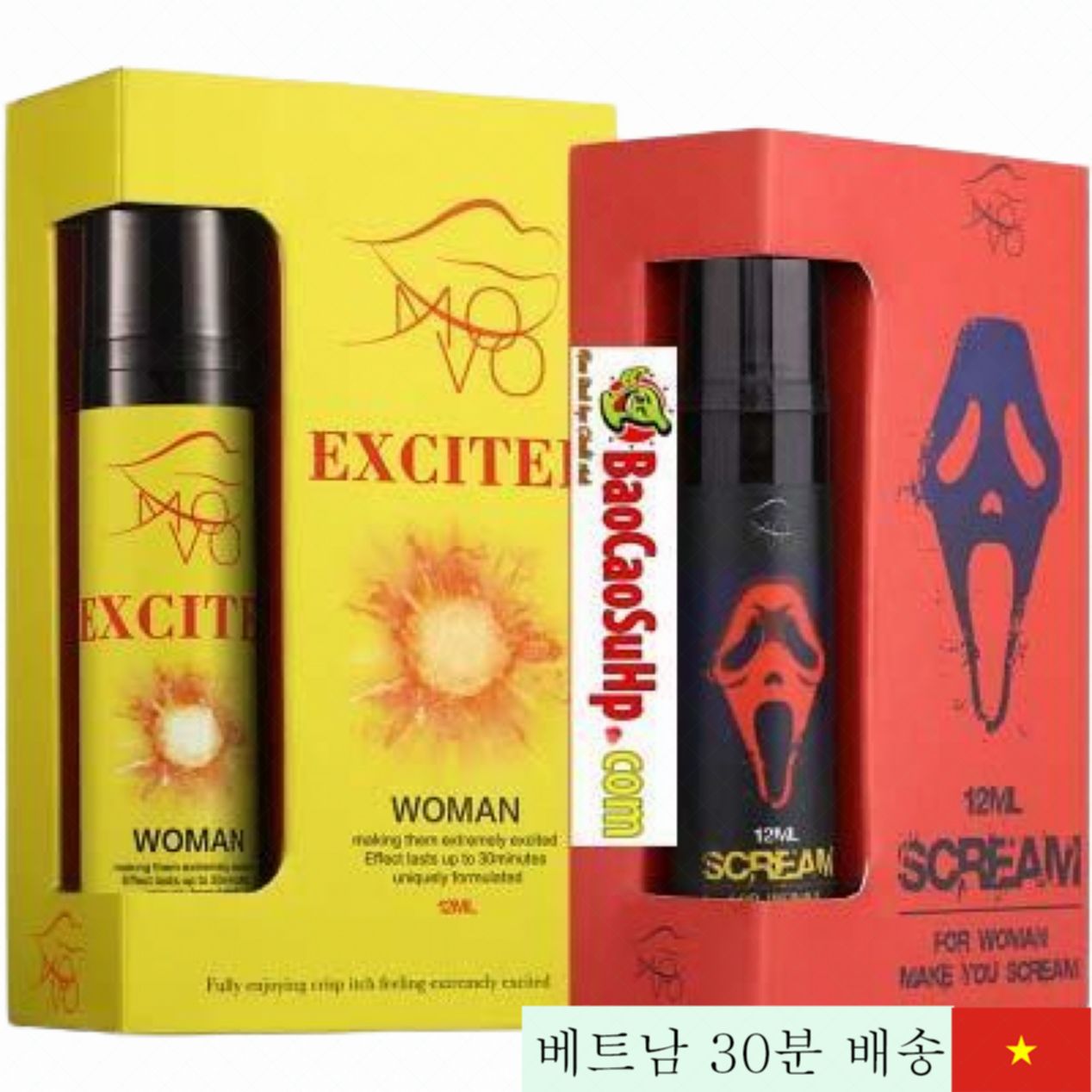 Movo scream 12ml 강력 쾌감 윤활 젤, 여성용 