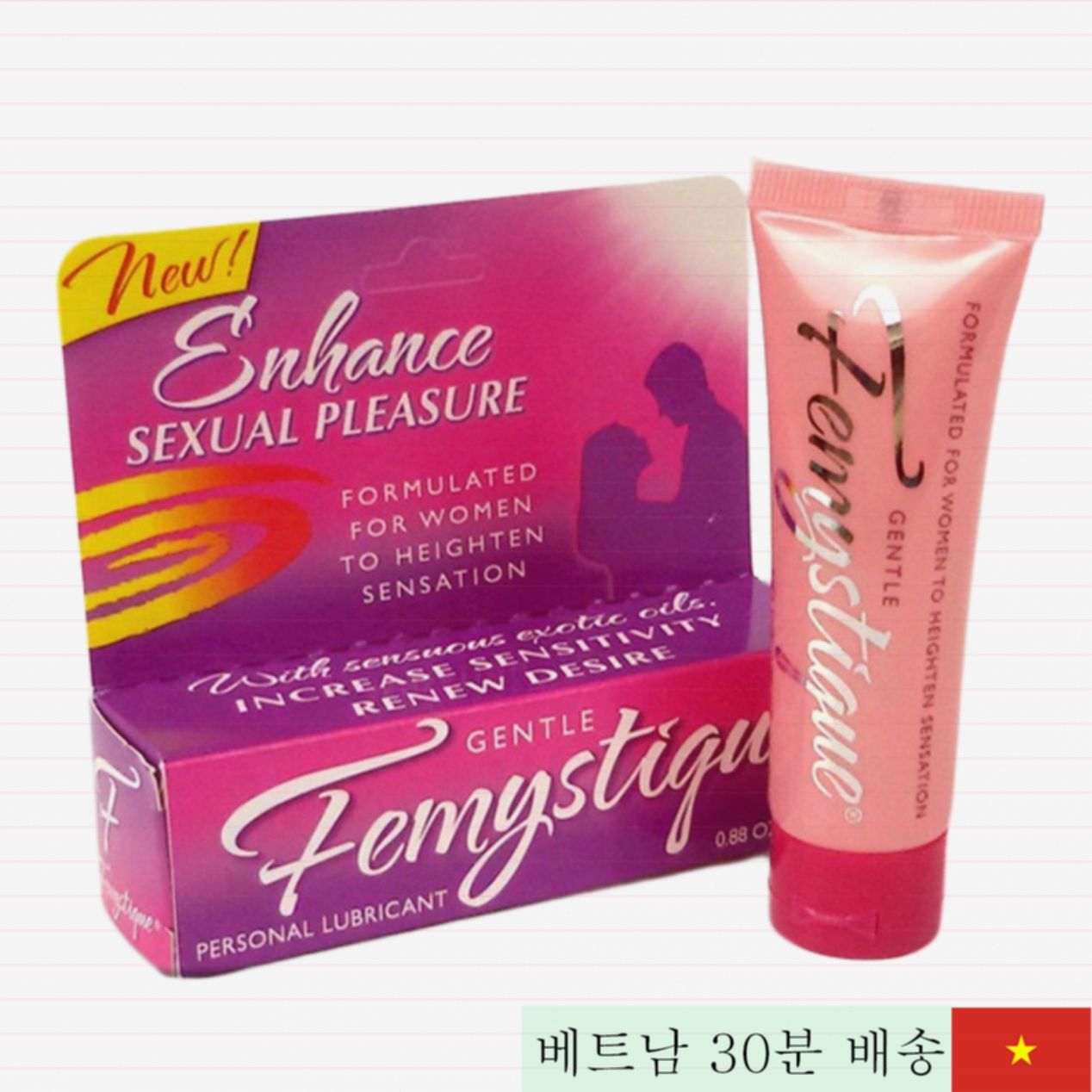 Femy Stique USA 여성용 자극 강화 수축 젤 