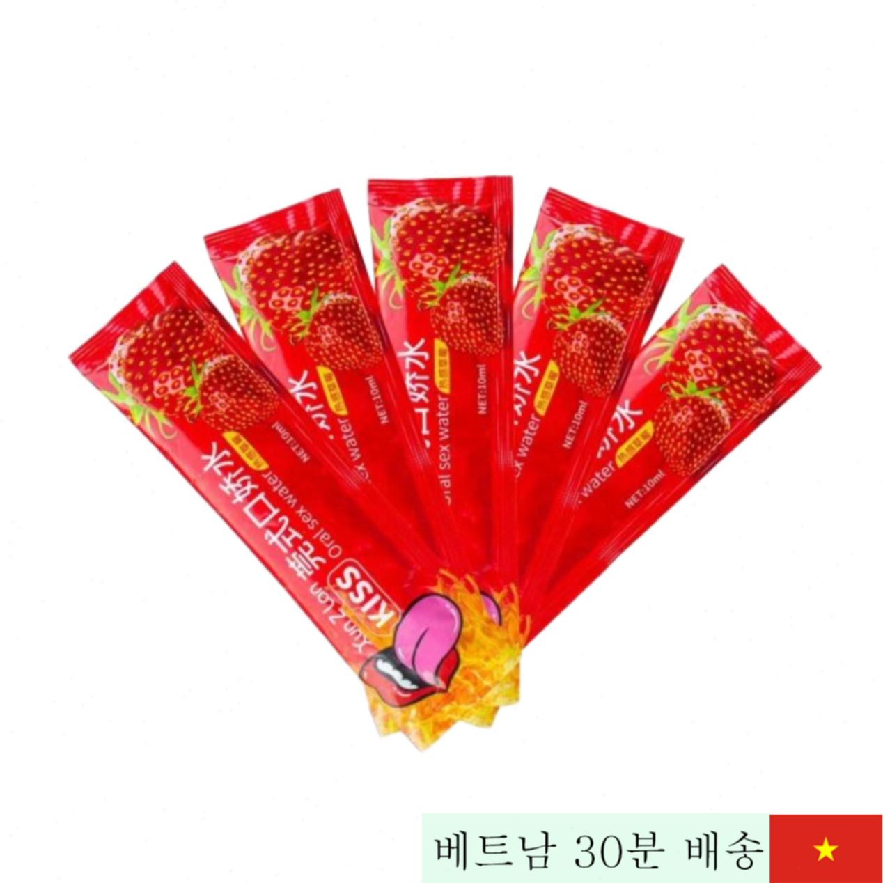 딸기향 따뜻한 BJ 핫 러브 워터 10ml 