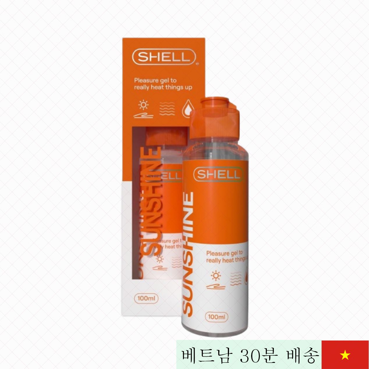 쉘 선샤인 100ml 온열 윤활 젤 자연스러운 쾌감 감촉 