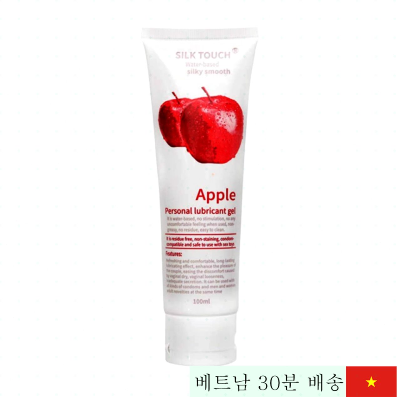 실크 터치 사과향 윤활제 100ml 부드러운 쾌감増加 