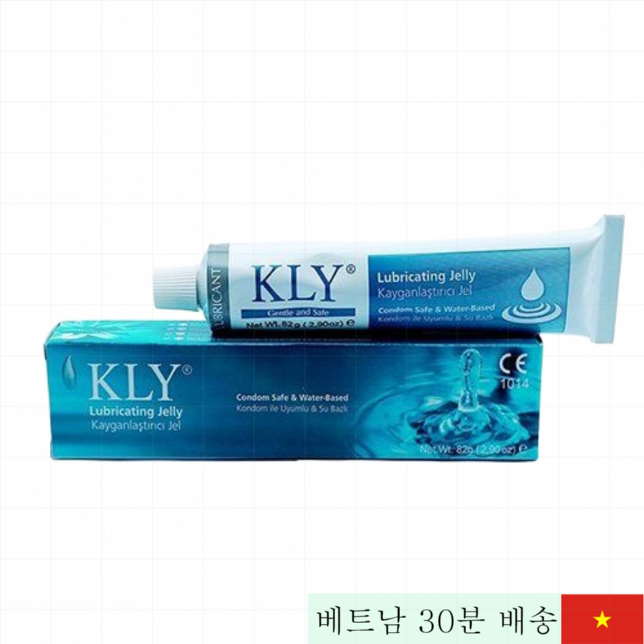 KLY 82g 수분 기반 윤활 젤 항균 음도 애널 구강용 