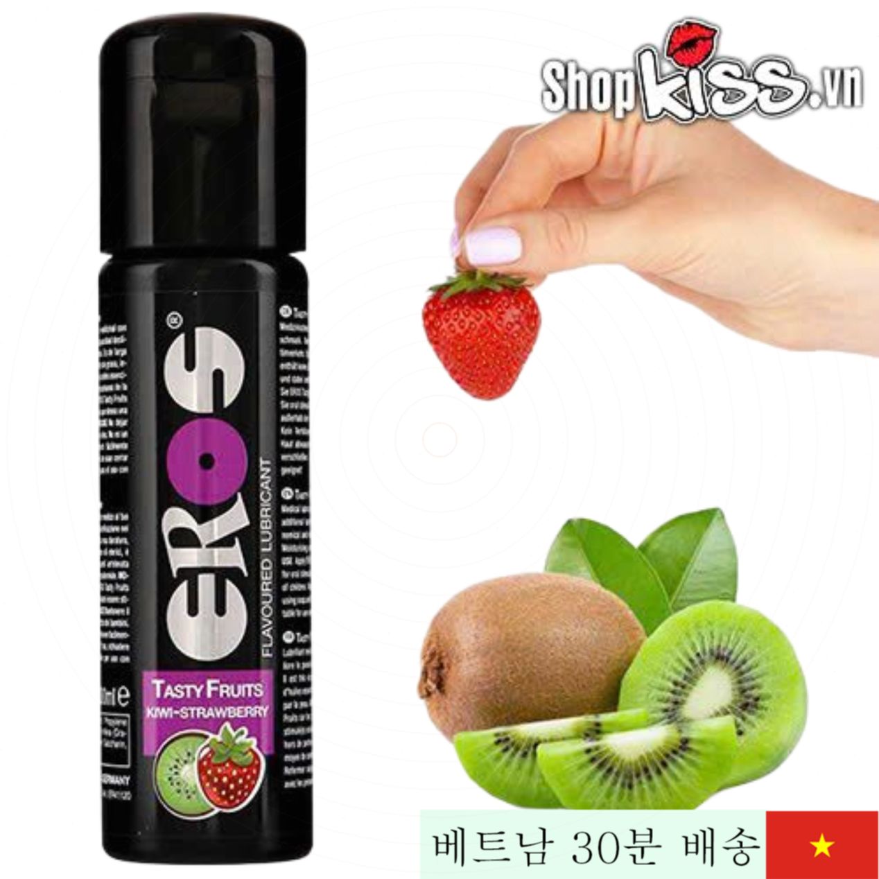 에로스 키위 딸기 맛 윤활 젤 오럴 세션 전용 