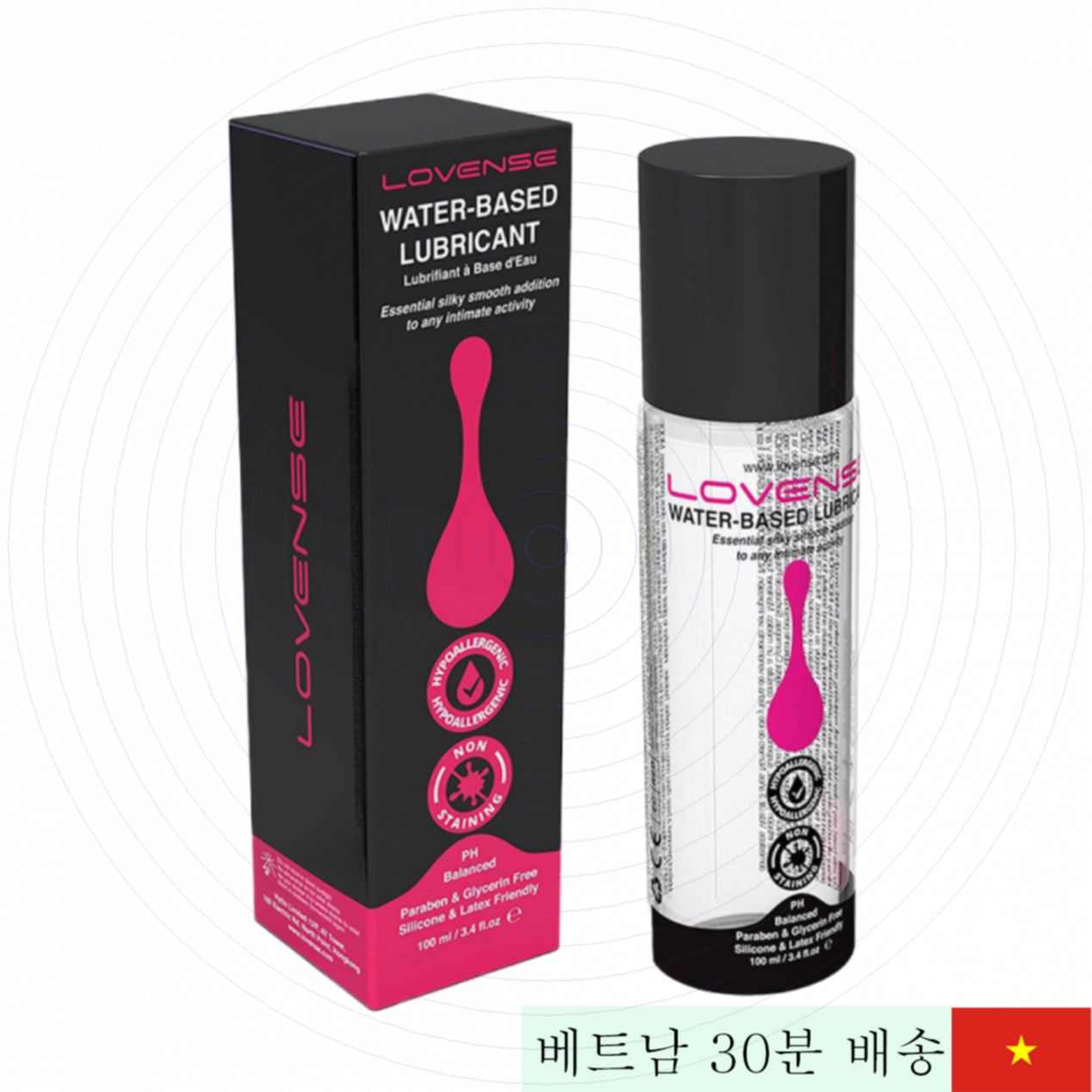 Lovense 워터 베이스 윤활젤 100ml 천연 안전 