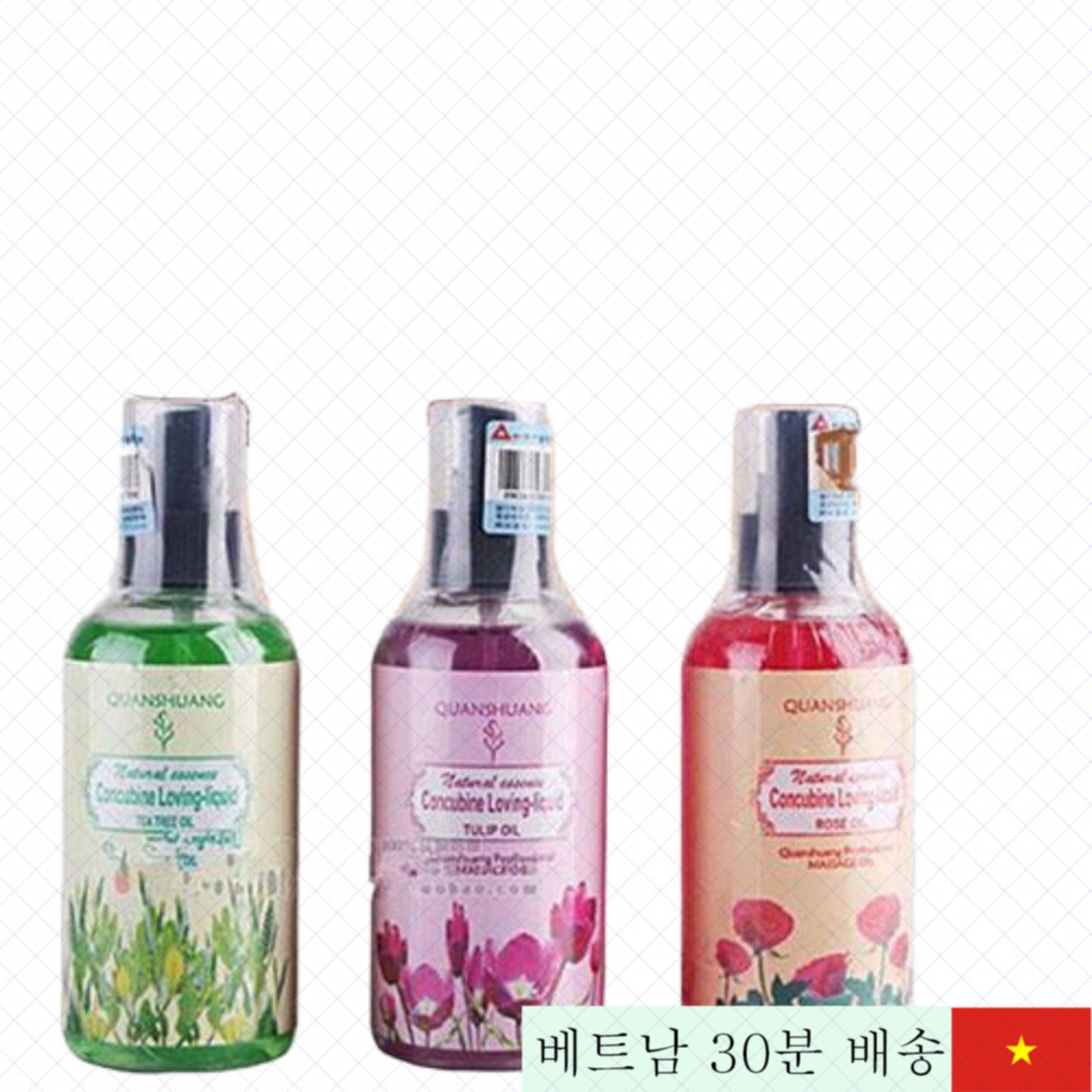 천연 플라워 향기 마사지 오일 남녀 공용 휴식 