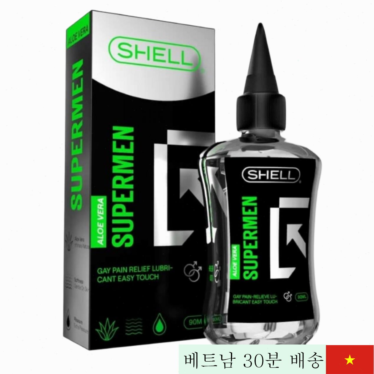 슈퍼맨 알로에 베라 윤활젤 90ml 진정 보습 효과 탁월 