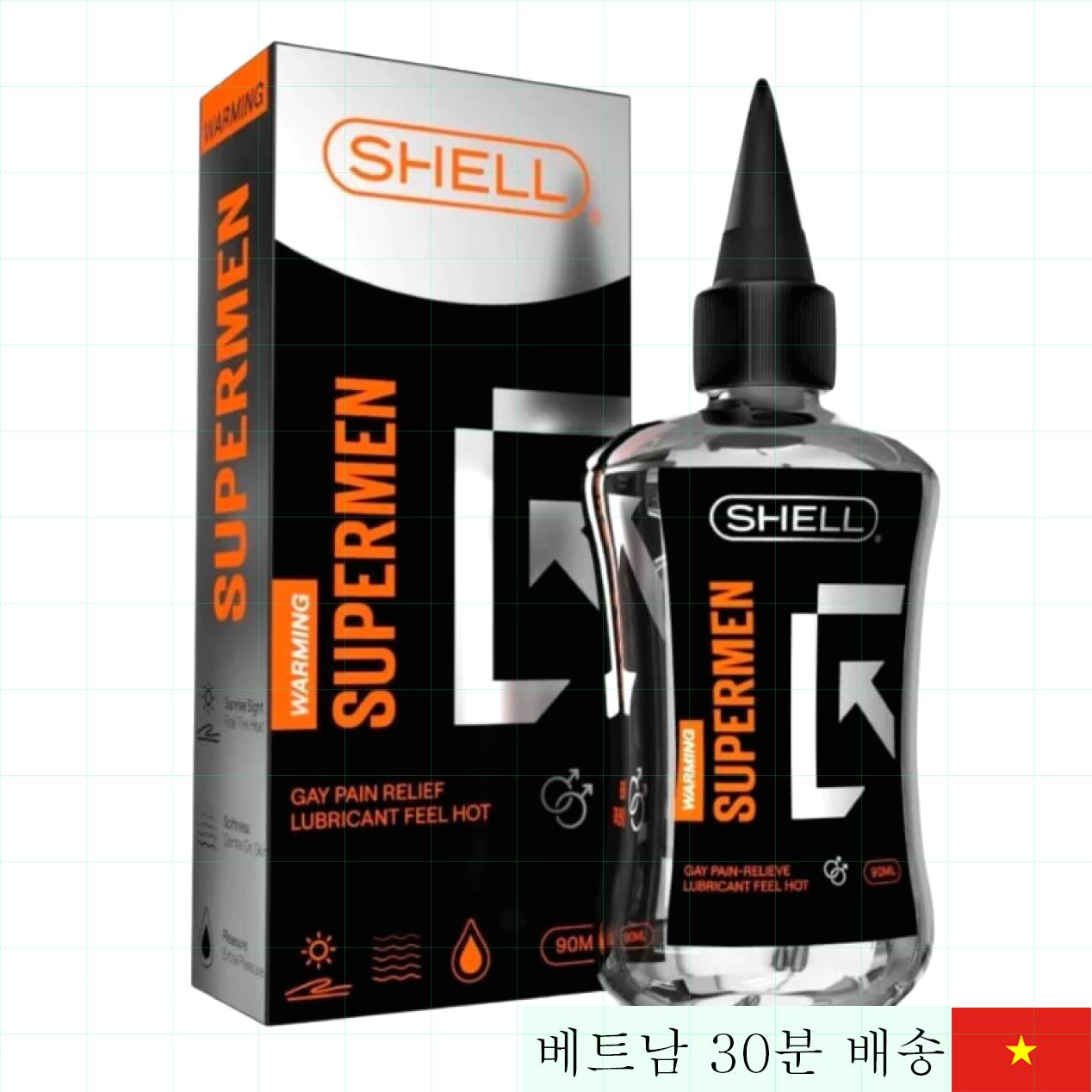 쉘 슈퍼맨 워밍 90ml 온열 윤활젤 안전 무자극 