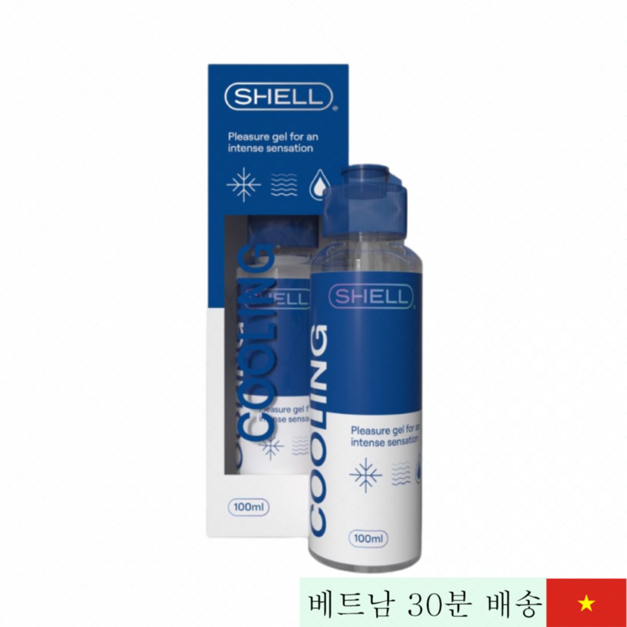 쉘 쿨링 냉감 젤 윤활제 100ml 재사용 쉬운 발림성 