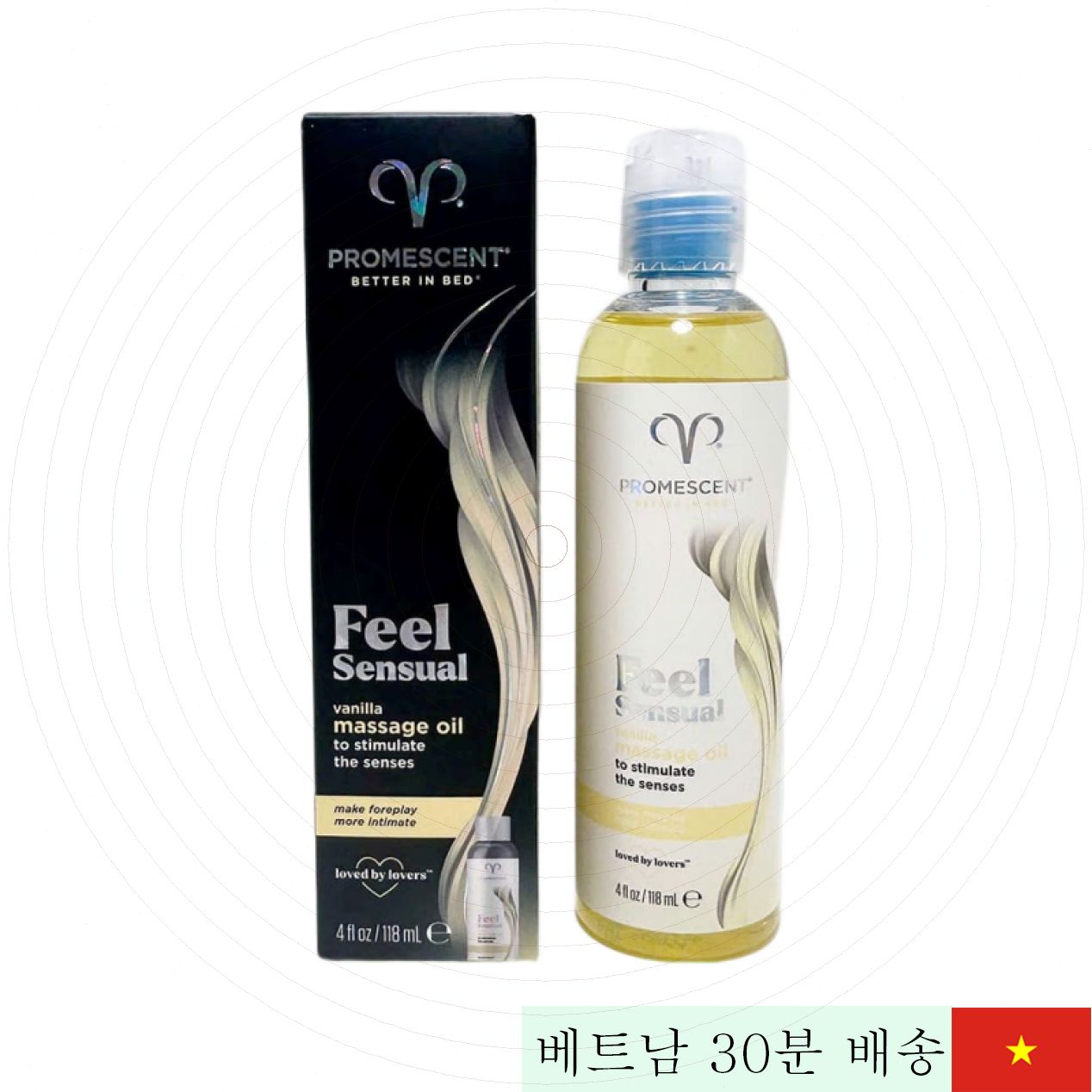 Promescent 바닐라 향 온열 마사지 오일 천연 감각 