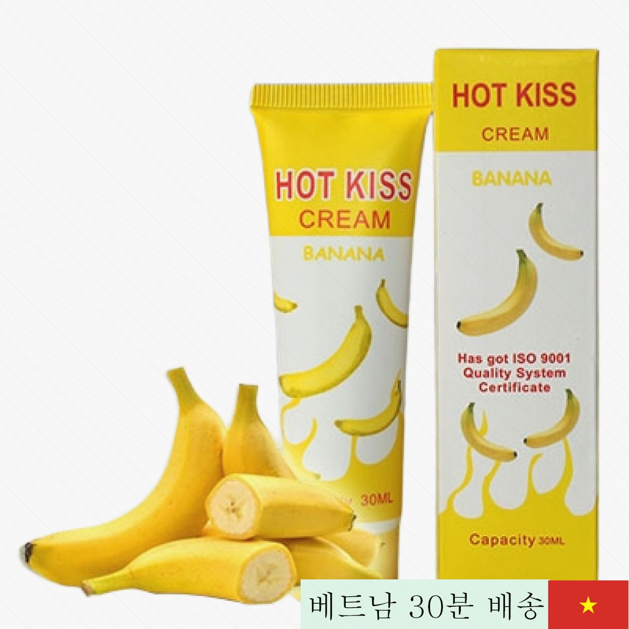 핫키스 바나나향 30ml 윤활젤 쾌적함 지속성 부드러운 사용감 