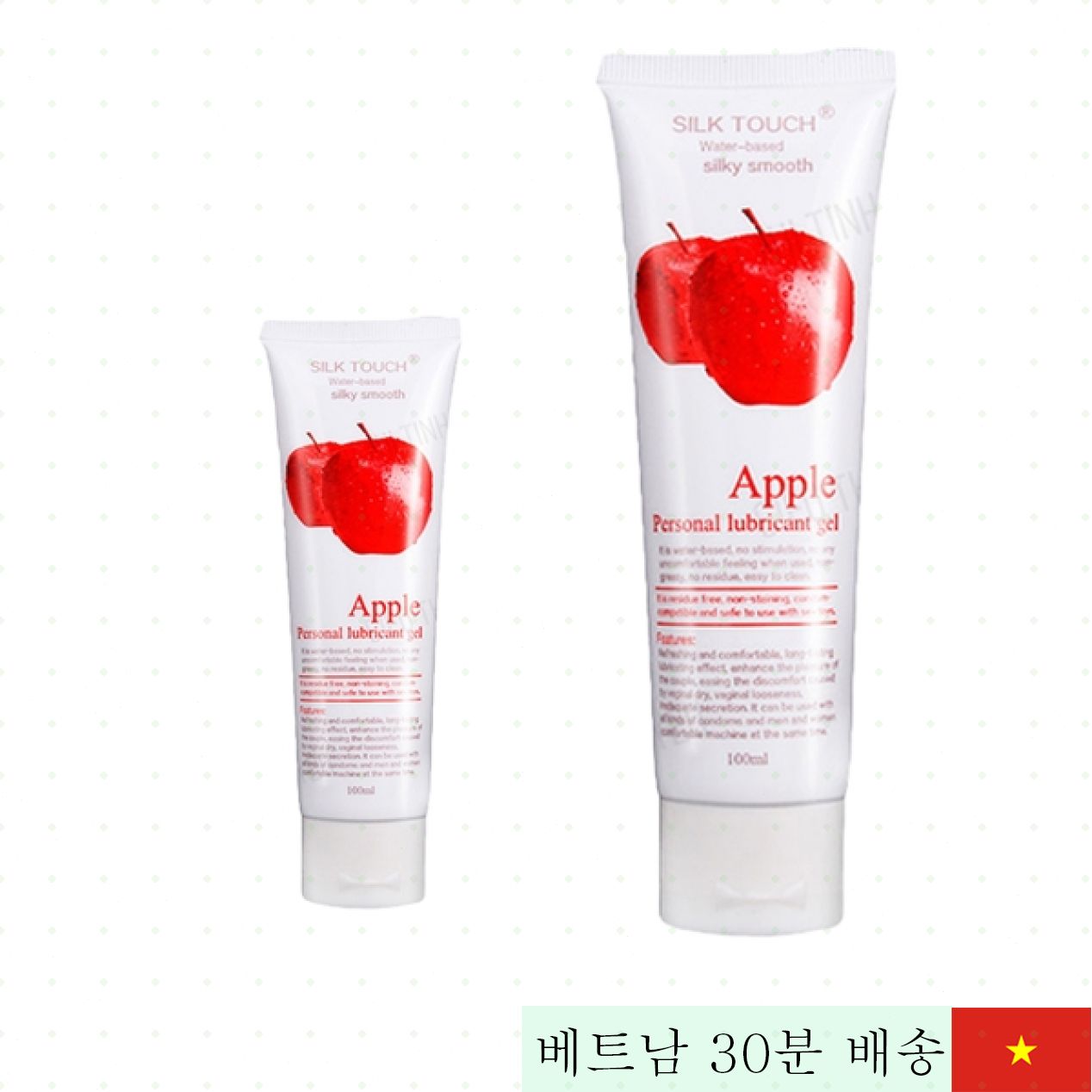 Silk Touch 사과향 워터베이스 부드러운 윤활 젤 