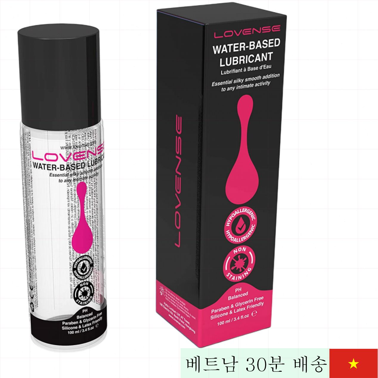 Lovense 미국산 고급 수분 기반 윤활 젤 120ml 