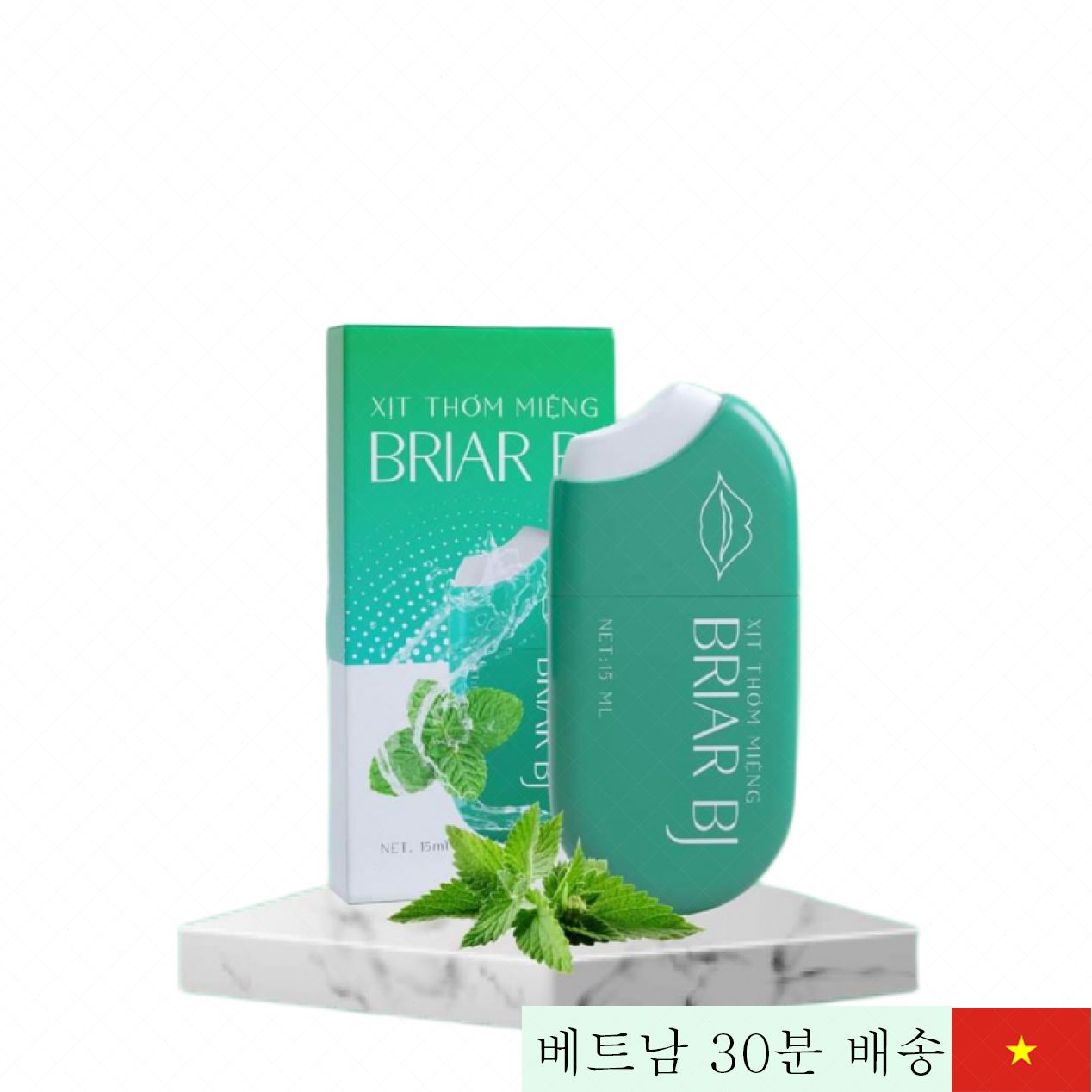 브라이어 구강 스프레이 박테리아 제거 멘톨 시원함 