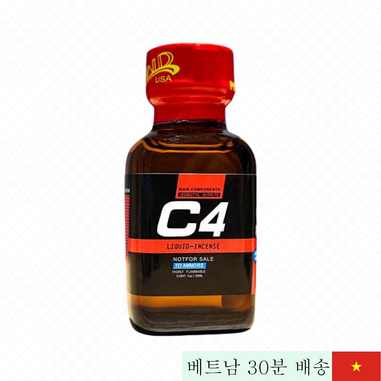 C4 레드 파워 팝퍼 30ml 미국산 쾌감 증진 리프레셔 향 강력 