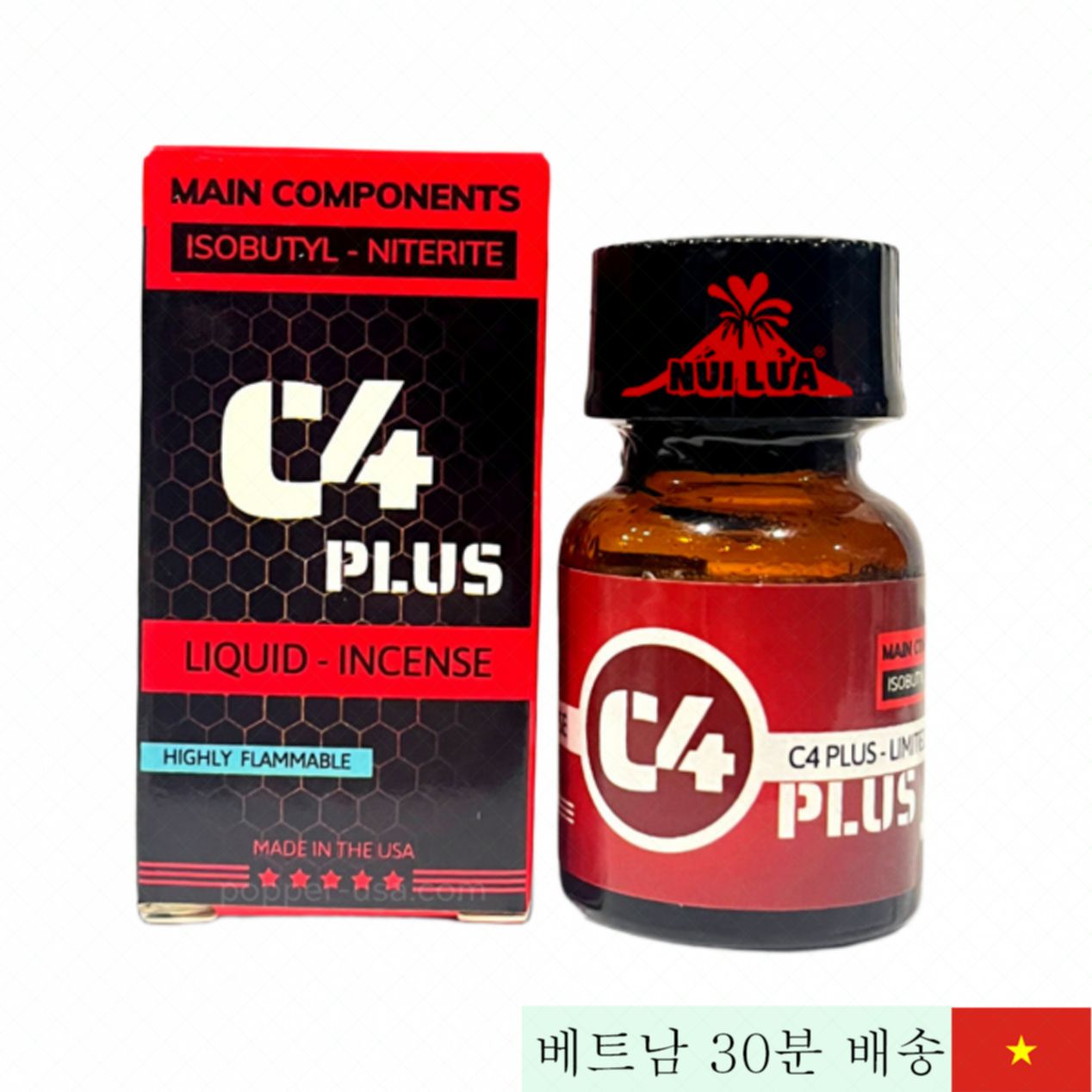C4 레드 10ml 팝퍼 최강 쾌감 토퍼·봇용 향균 팁 