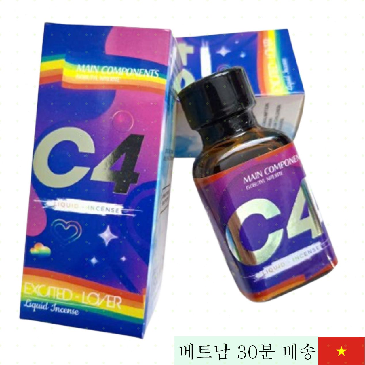 팝퍼 C4 메인 40ml 미국 정품 쾌감 향상 스프레이 