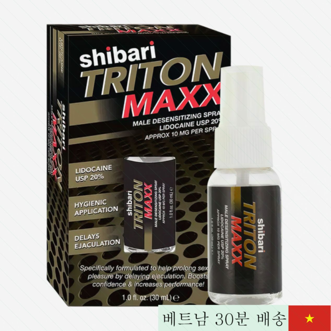 Shibari Triton Maxx 지연 스프레이 30ml 남성용 