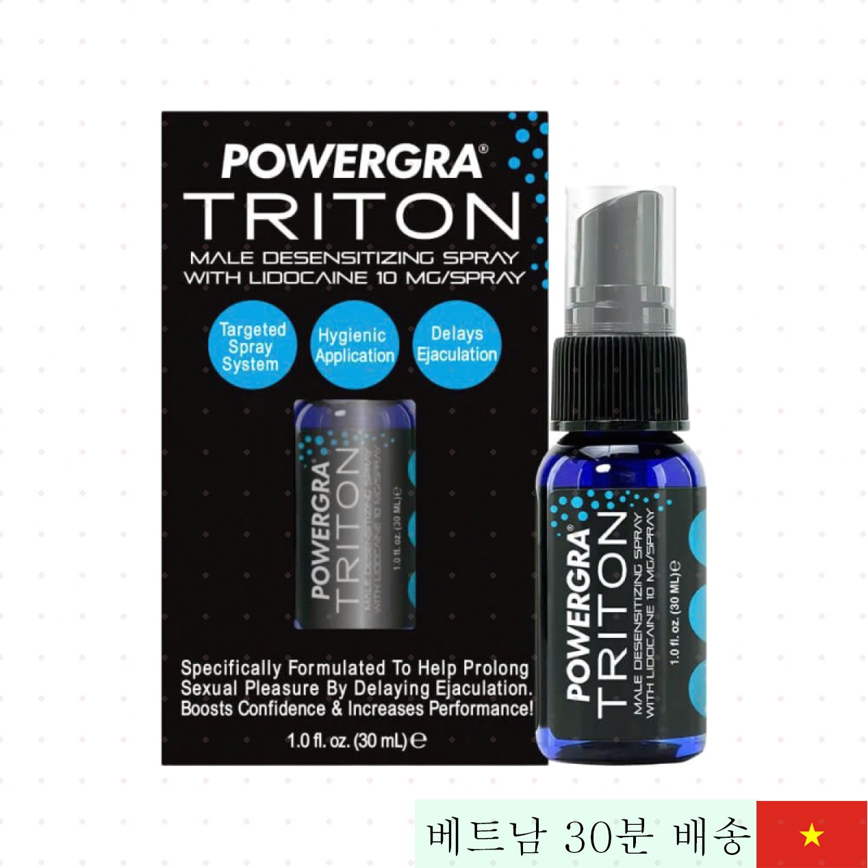 파워그라 트리톤 조루 방지 페퍼민트 스프레이 30ml 