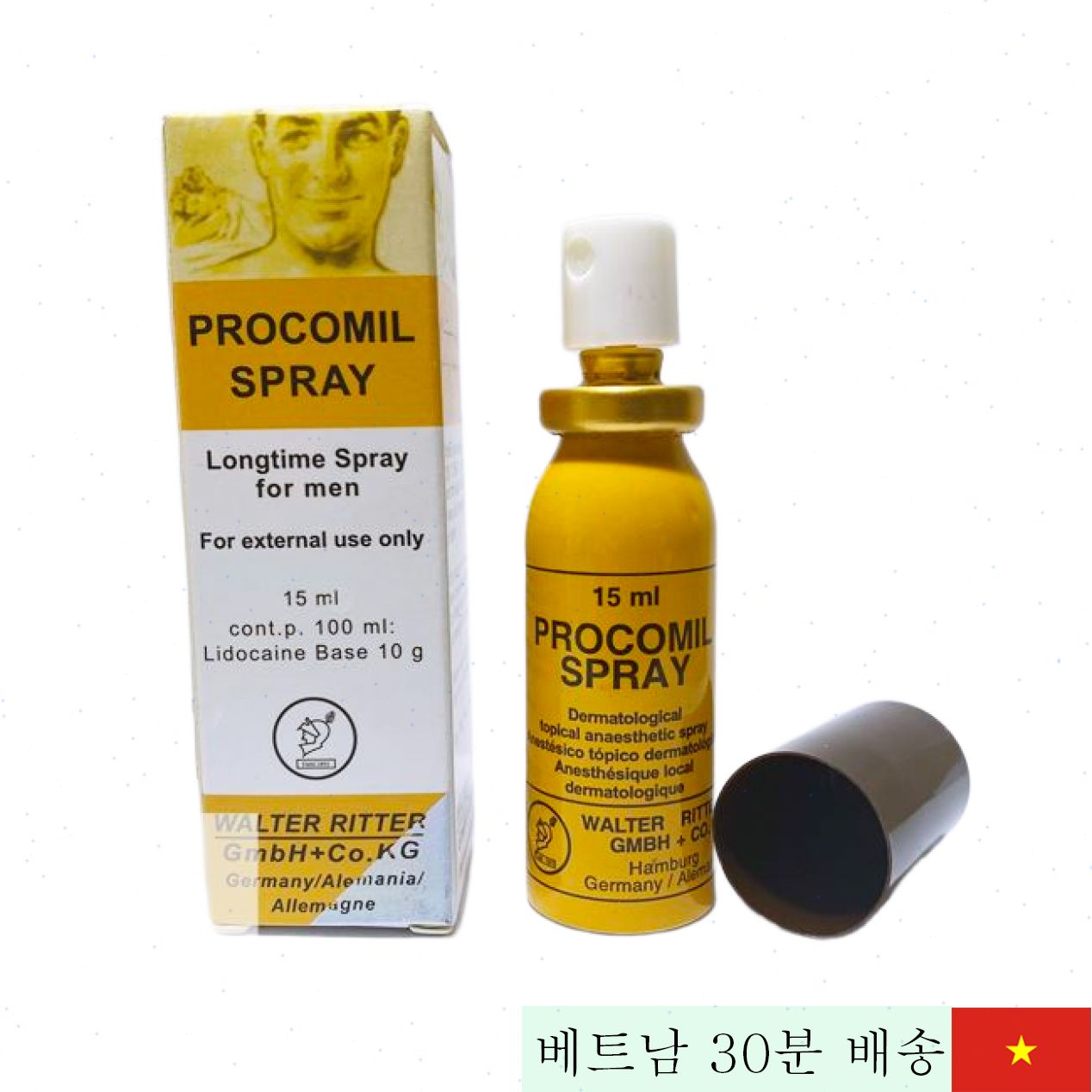 Procomil 조기 사정 방지 스프레이 독일산 