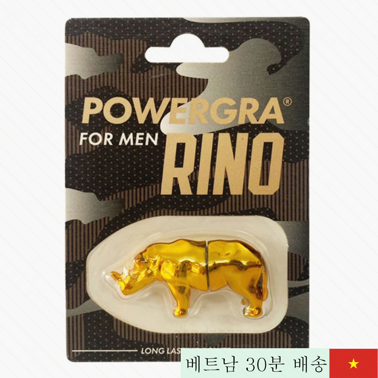 Powergra For Men Rino 천연 한방 성기능 강화제 
