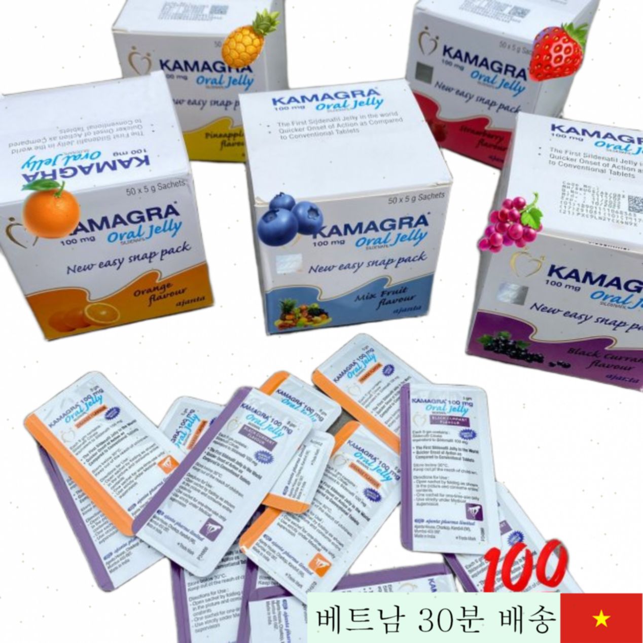 Kamagra 오랄 젤리 100mg 성기능강화 구매처 