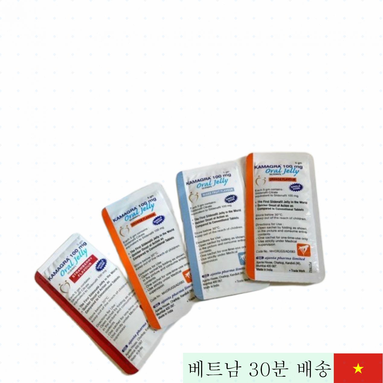 캠그라 오랄 젤리 100mg 10가지 맛 샘플 팩 성기능 개선 