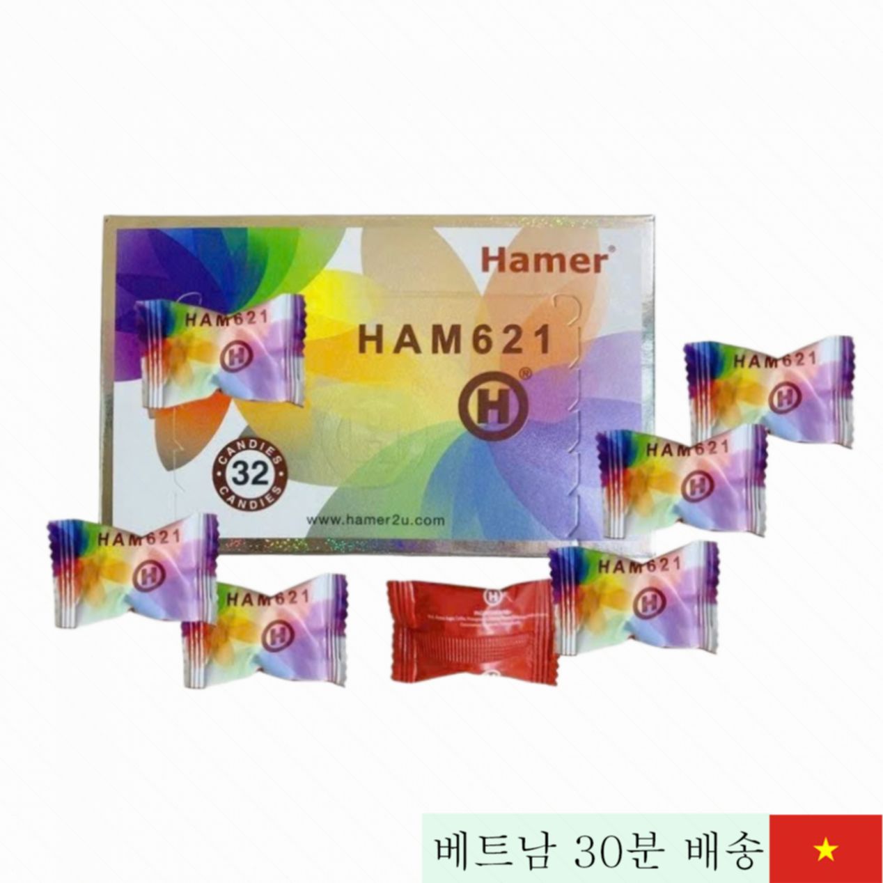 Hamer 7색 기능성 캔디 인삼 섹스 기능 향상 건강 간식 