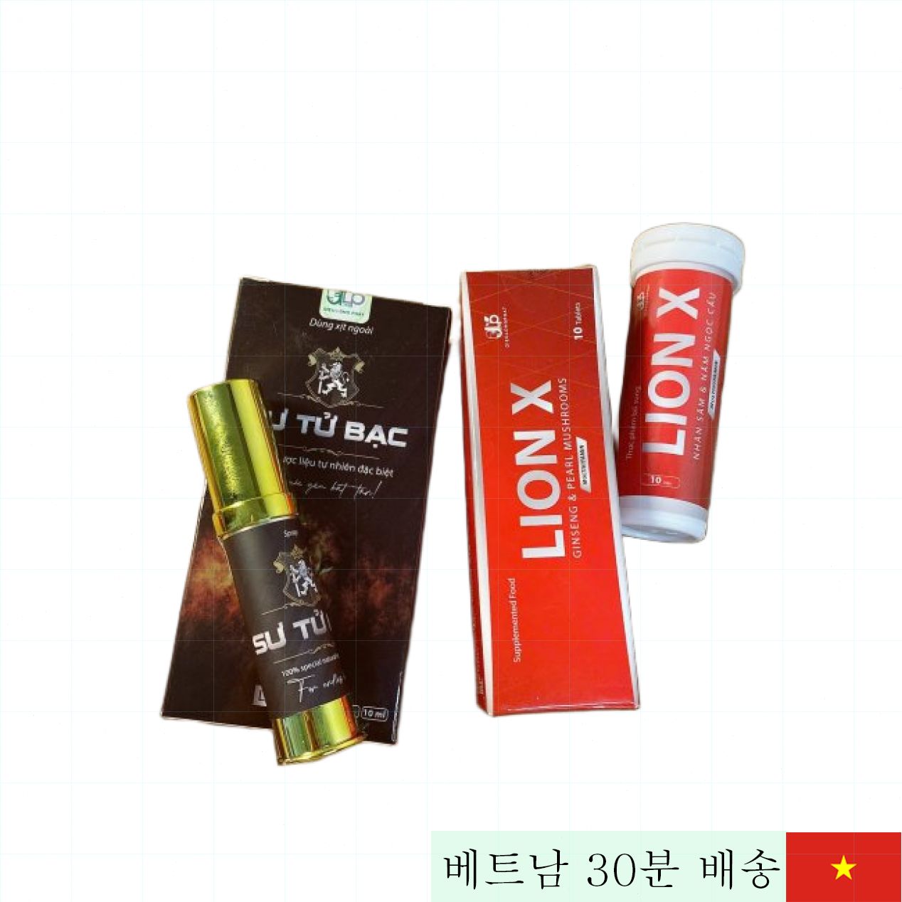 라이언 X 연장 스프레이+캡슐 세트 천연 허브 효과 