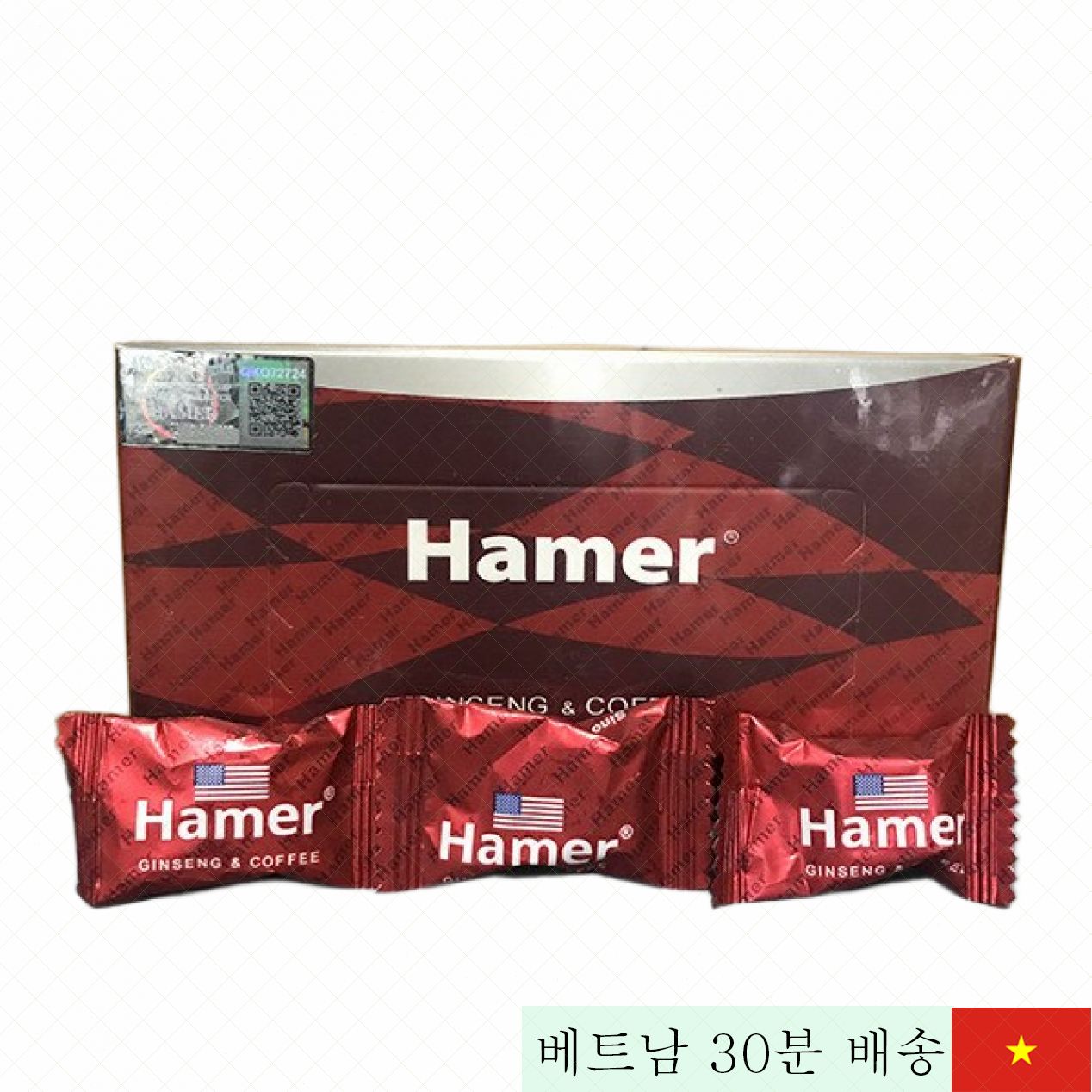 해머 미국 홍삼 캔디 32정 남성 트렁크 강화 기능보조식품 