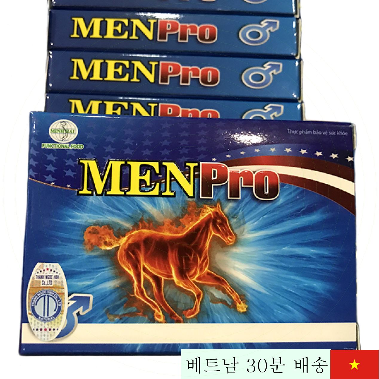 멘프로 남성 건강 유지 천연 성기능 보조제 4정 복합제 