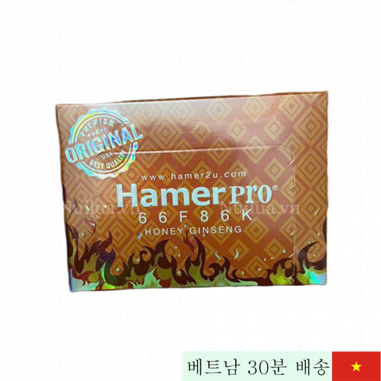 HAMER PRO 허니 맛 캔디 인삼 효과 달콤 자양강장 
