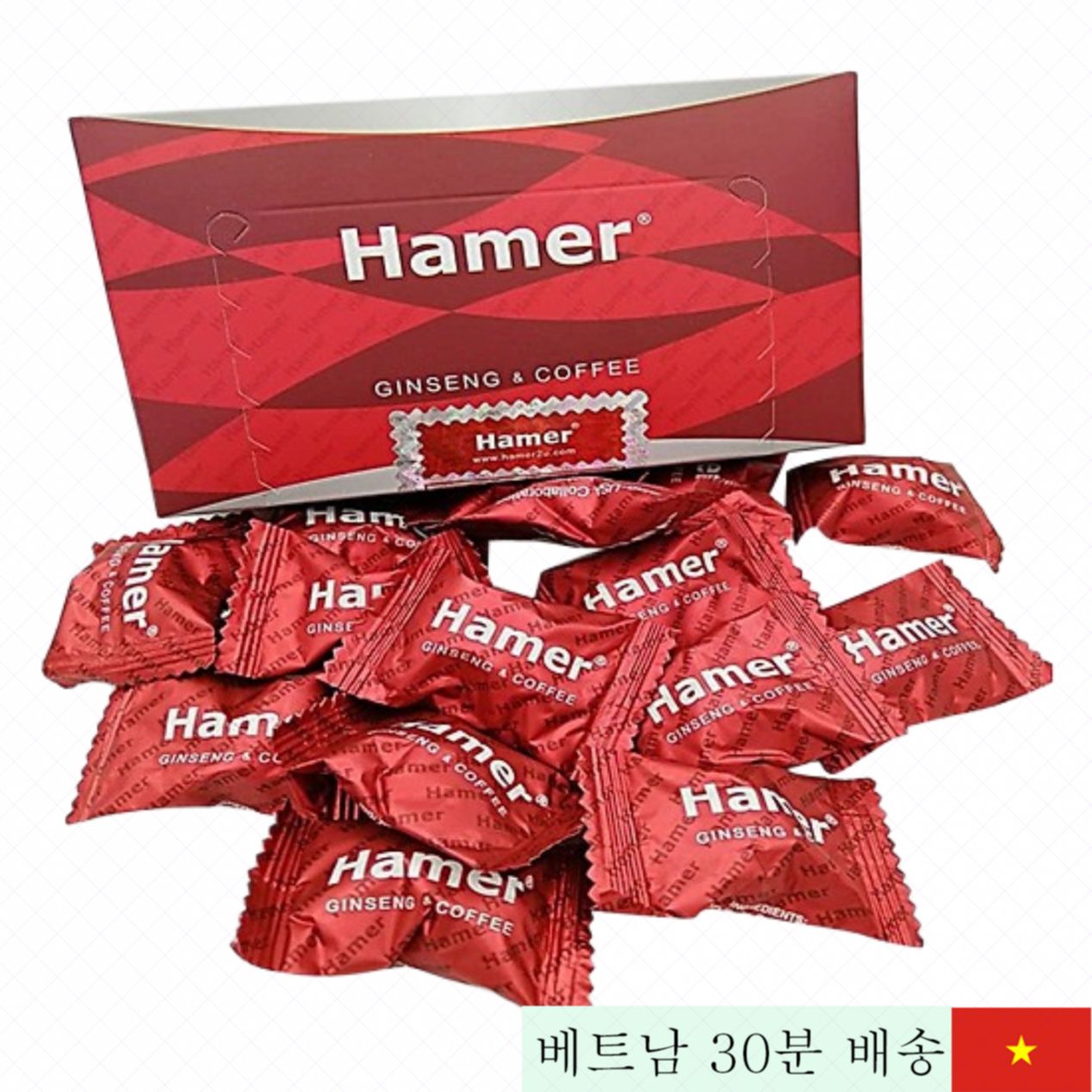 미국산 Hamer 인삼 남성 활력 증진 영양사탕 