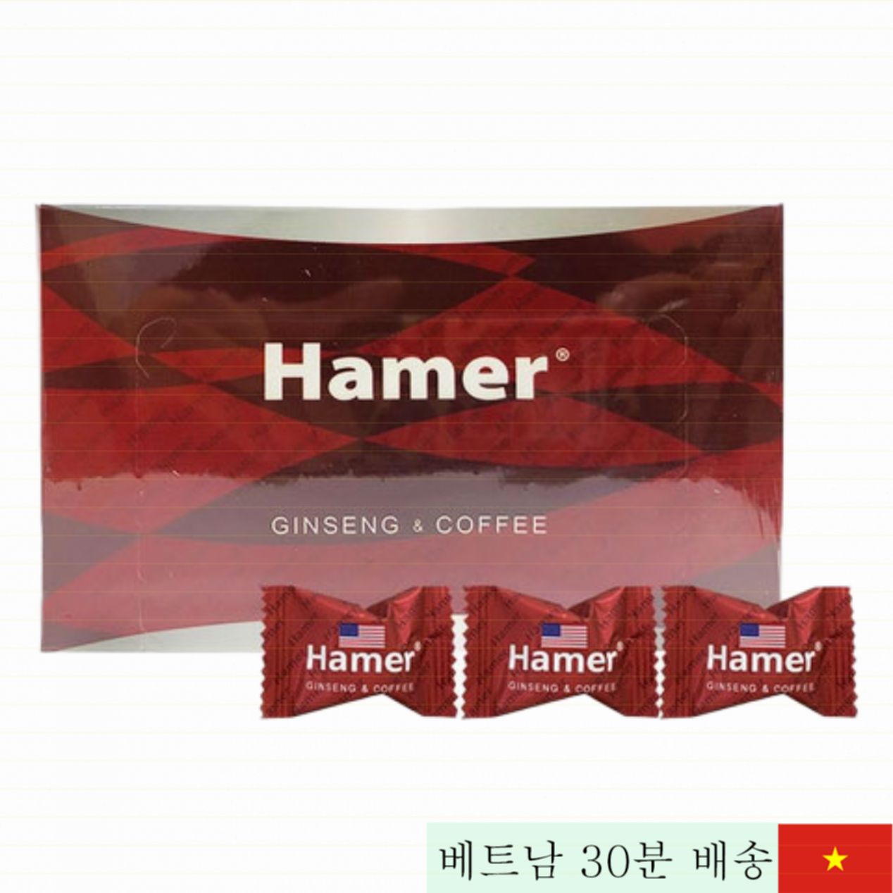 미국 햄머 홍삼 사탕 남성 기능 개선 건강 보조 