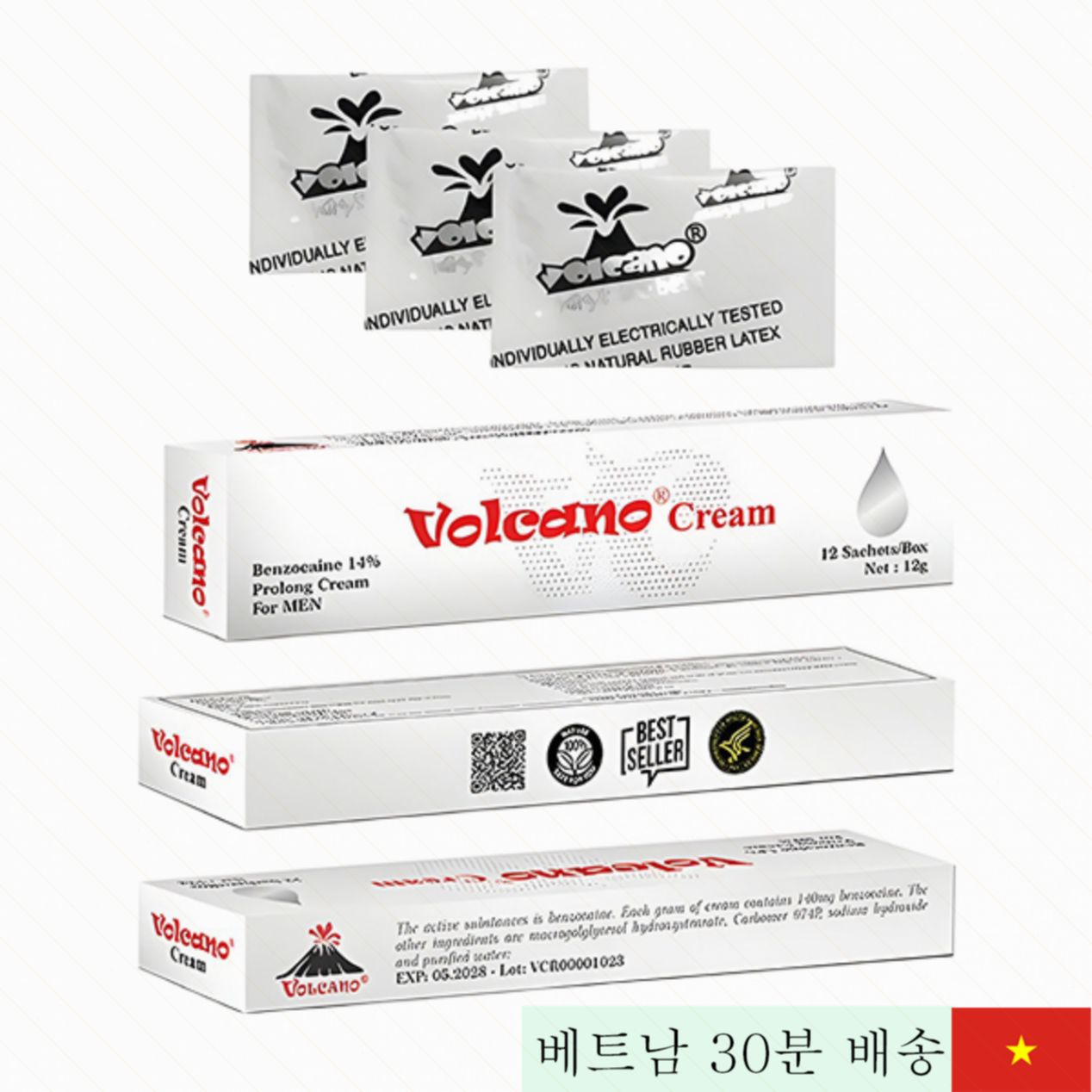 볼케이노 지연젤 12포 남성 조루 예방 긴 수명 능력 향상 