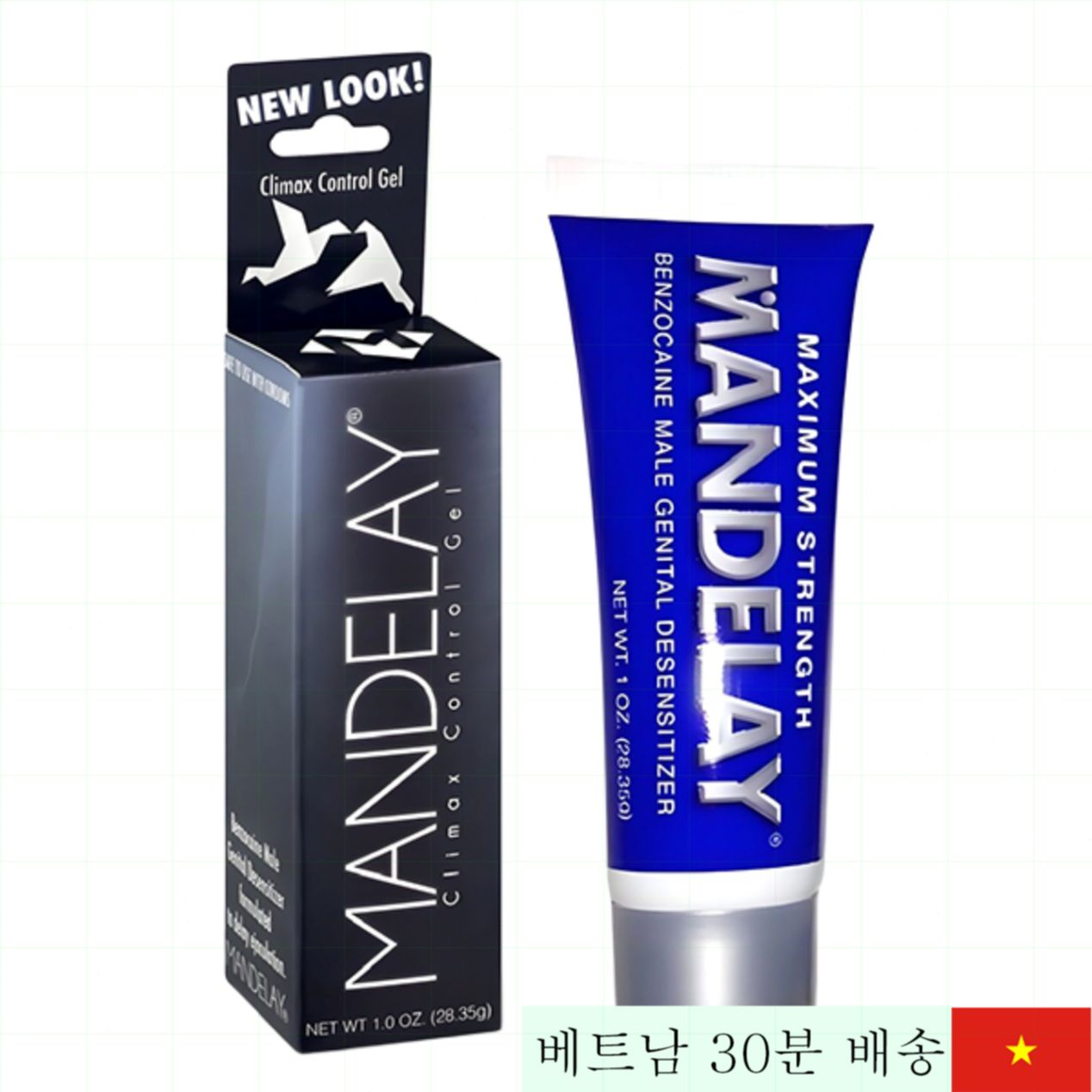 Mandelay 지연 젤 28.35g 빠른 효과 수명 연장 