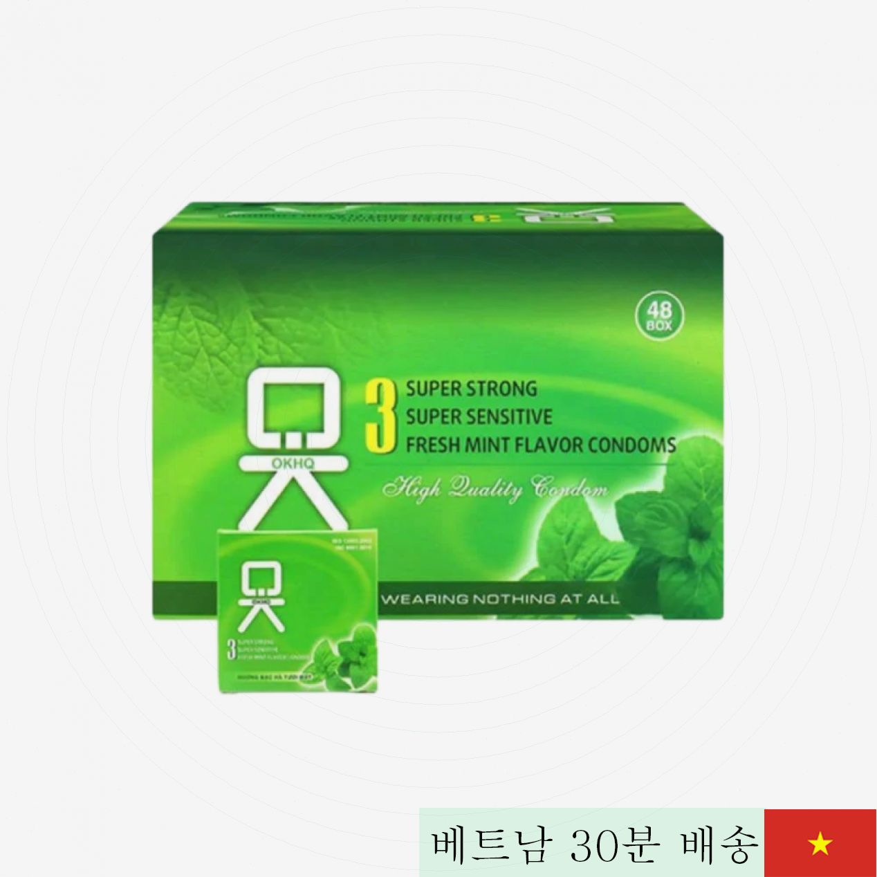 OKHQ 박하향 콘돔 144개입 쾌감과 향기 동시 만족 