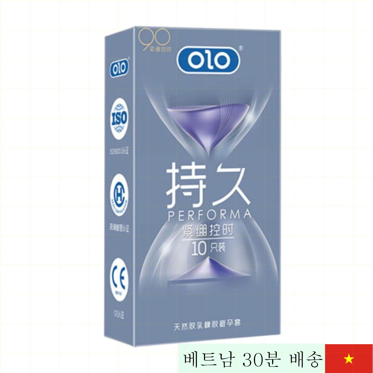 OLO 0.01 연장용 바닐라 향 콘돔 10개입 